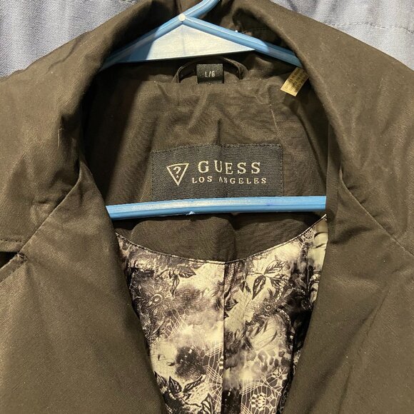 Guess Women's Black Coat Large- Like New - Picture 2 of 3